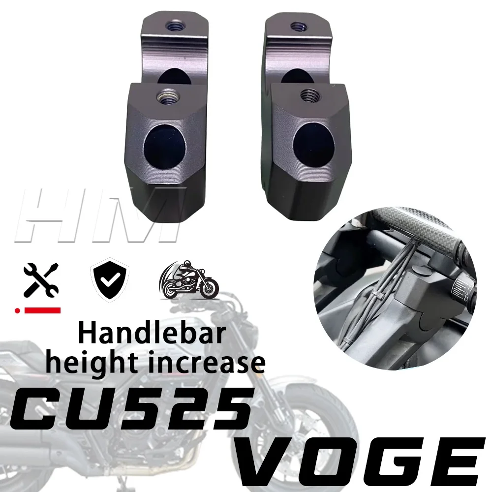 For VOGE CU525 Handlebar heightening and rearward shifting blocks for 525CU