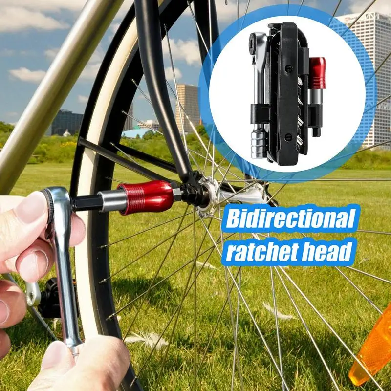 

Cycle Repair Tools Multipurpose Cycle Ratchet Wrench Wear-Resistant Cycle Tools User Friendly Repair Tool For Cycle Maintenance
