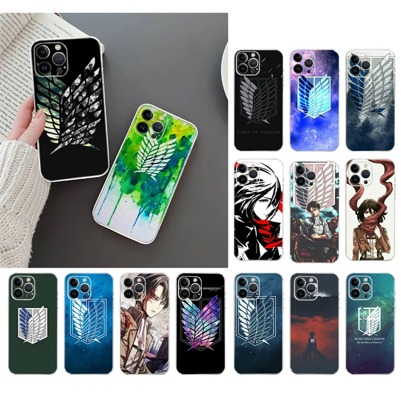 

Phone Case For iphone 17ProMax Air 16 15 14 13 Pro Max 15 16 Pro 15Plus Anime Japanese attack on Titan