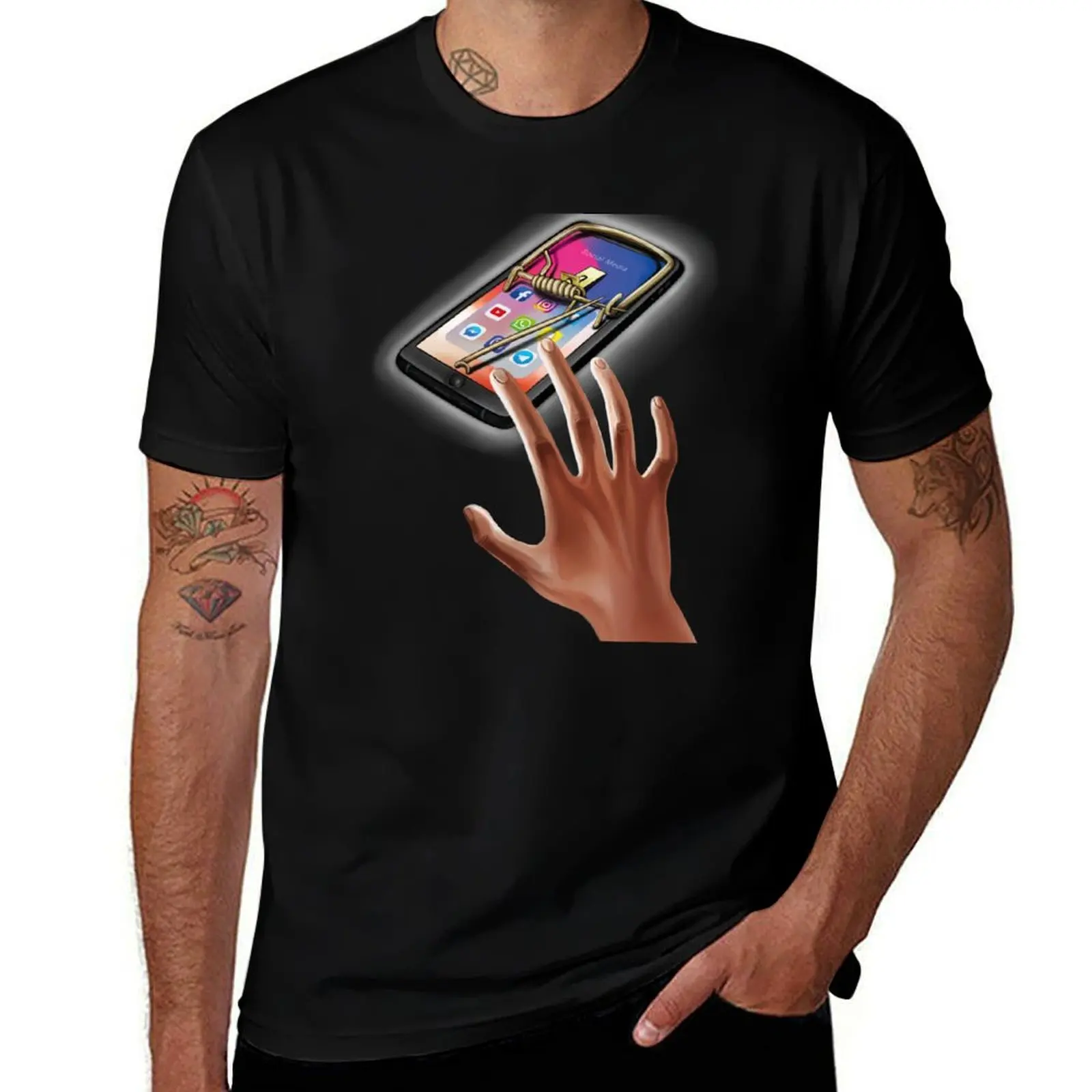 

Mouse Trap Device T-Shirt black cotton t-shirt plain for man package men t shirt cotton 100%