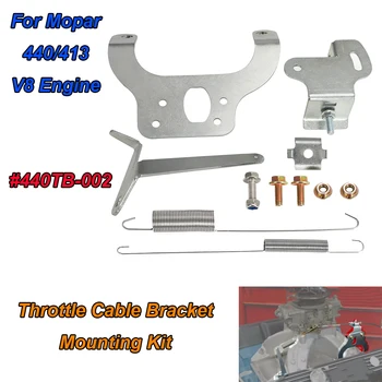 High-rise intake manifold throttle cable bracket mounting kit for Mopar 440/413 V8 engine