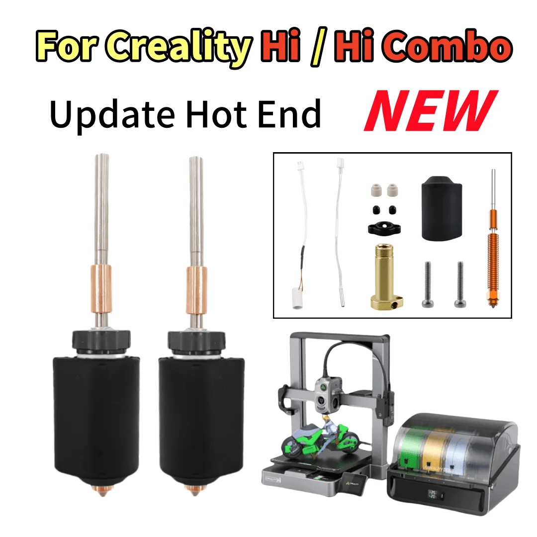 

Для Creality Hi Hi Combo Hotend Kit из закаленной стали, универсальное сопло, силиконовый рукав, керамический нагревательный блок 300 ° Деталь 3D-принтера C