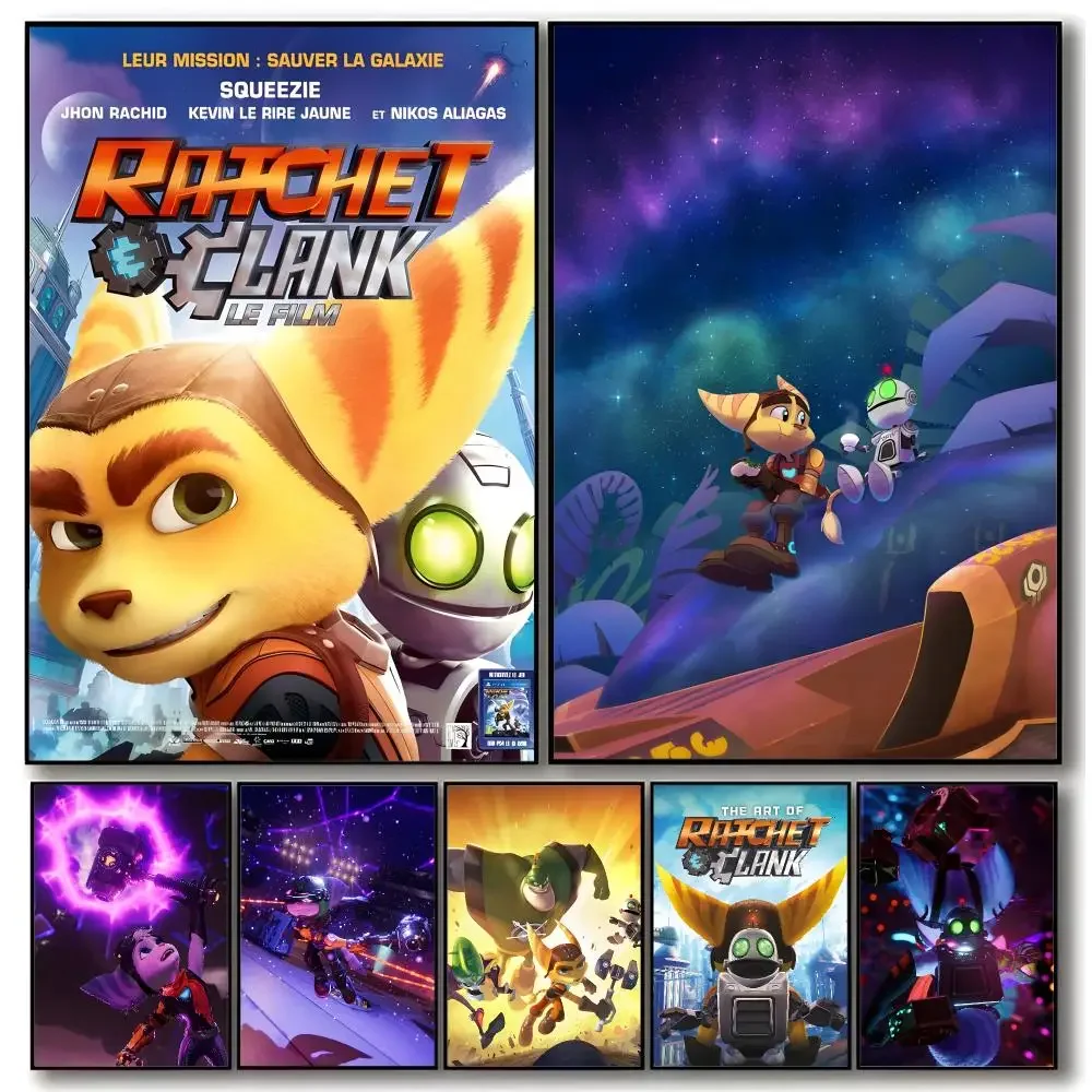 Action game Ratchet & Clank Poster Aesthetic Dorm & Bedroom Wall Art Decor
