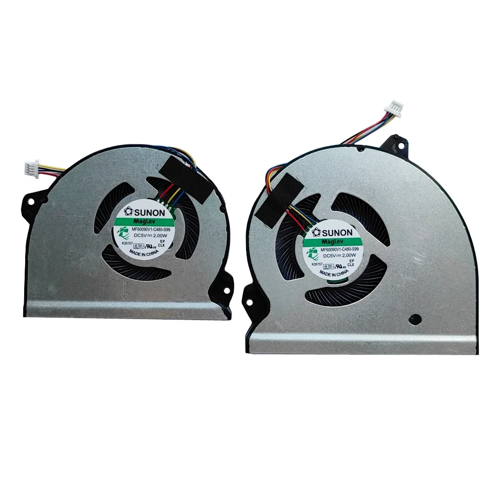 HJ  CPU and GPU Cooling Fan for ASUS ROG Strix GL702VMK GL702VML GL702VM GL702VS GL702VSK S7VM  DC5V