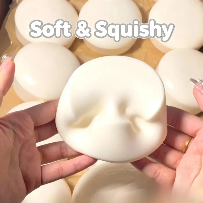 

New Milk Cake Squeeze Taba Soft Toy, Cute Milky White Squeeze Toy, Finger Toy, Stress Relief Toy, Soft Girl Birthday Gift Toy