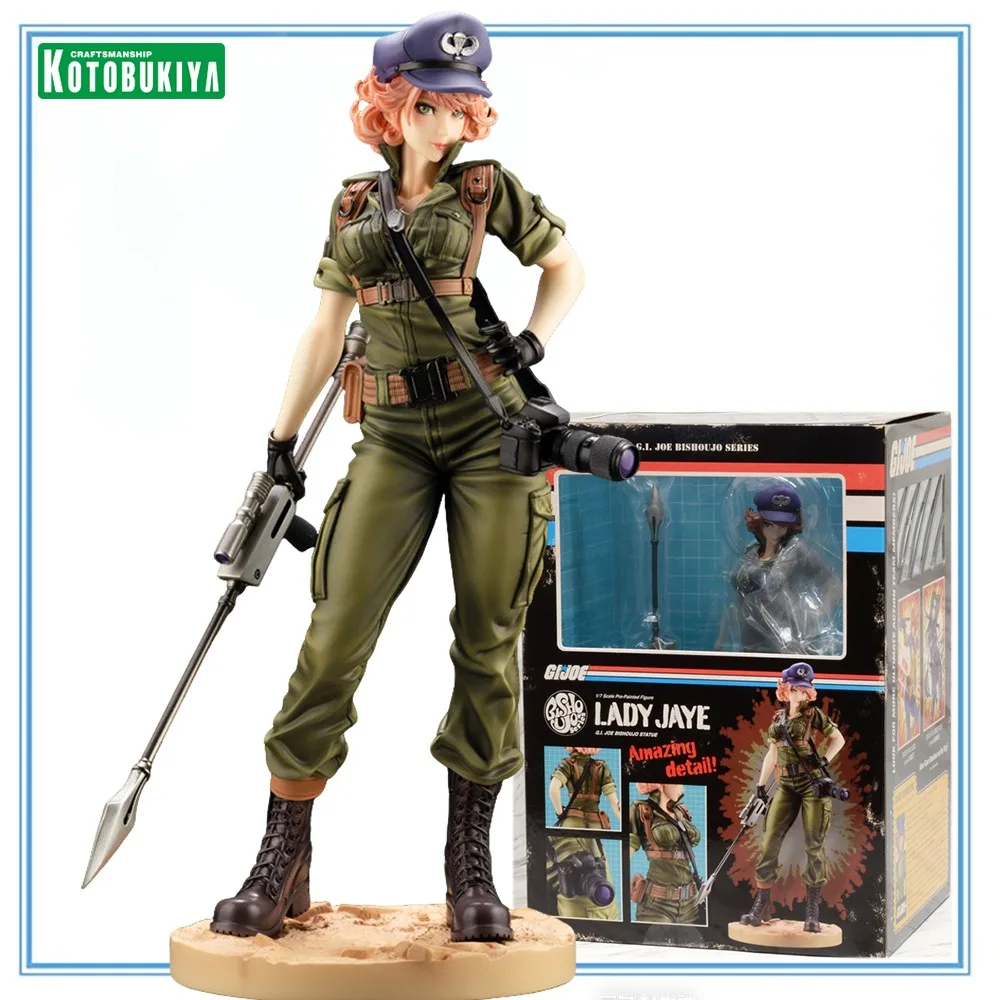 

100% Оригинальная статуэтка Kotobukiya Bishoujo G.I. в наличии Коллекционная фигурка Джо Леди Джей из аниме, серия моделей игрушек