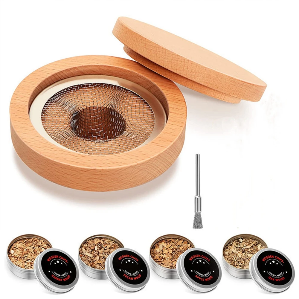 Kit de struction eur de Cocktail en Bois pour Whisky, Bourbon, Brandy, Vin, Pécan, Chêne, Aucune Odeur de Pomme, Outils de Cocktails