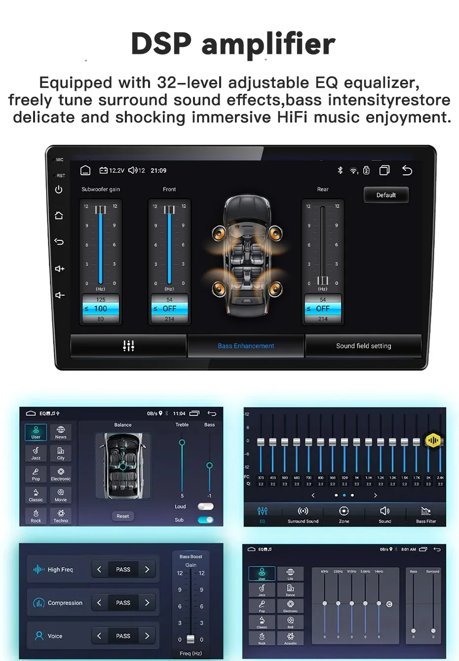 Car Radio For Toyota Corolla E120 2000‑2004 DSP GPS Wireless Carplay Android Auto Head Unit Intelligent Center Multimedia Player view 5