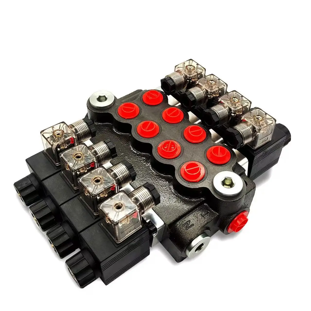 P40 manual electronic control integral multi-way reversing valve, electronic control multi-way valve electromagnetic force valve