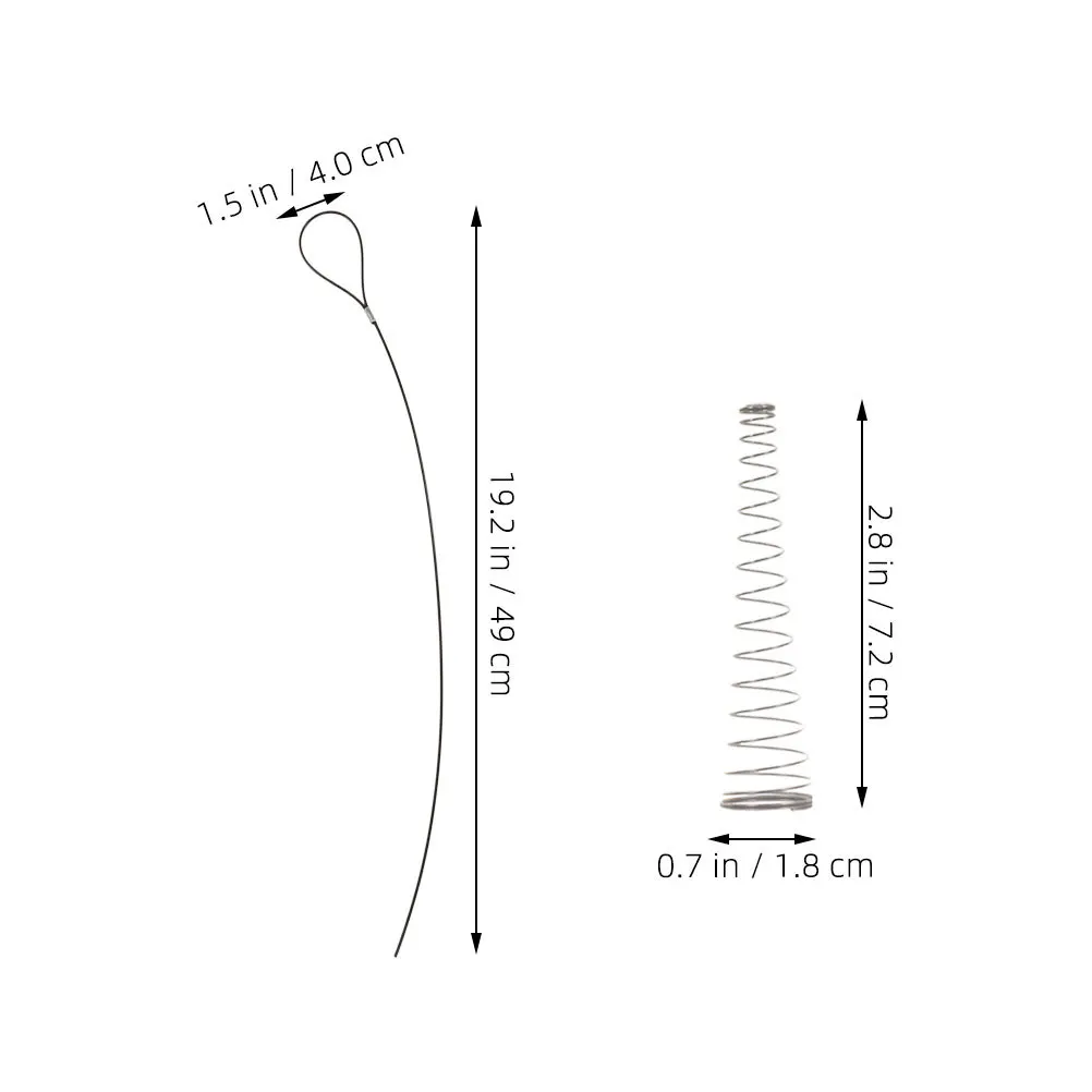 1 set 1 Set Gate Latch Cable Pull Spring Loaded Adjustable Stainless Steel For Outdoor Fence Wood Metal Gates Durable Latch Pull