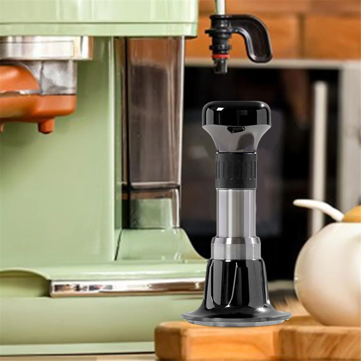 NEW Espresso Tamper Constant Force Impact Powder Thread Coffee Distributor Leveler Tool Coffee Hand Tool 58MM