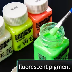 58ml/bottle Luminous Pigment 8colors Optional Fluorescent Liqiud Painting Paint DIY Hand-painted Textile Supplies
