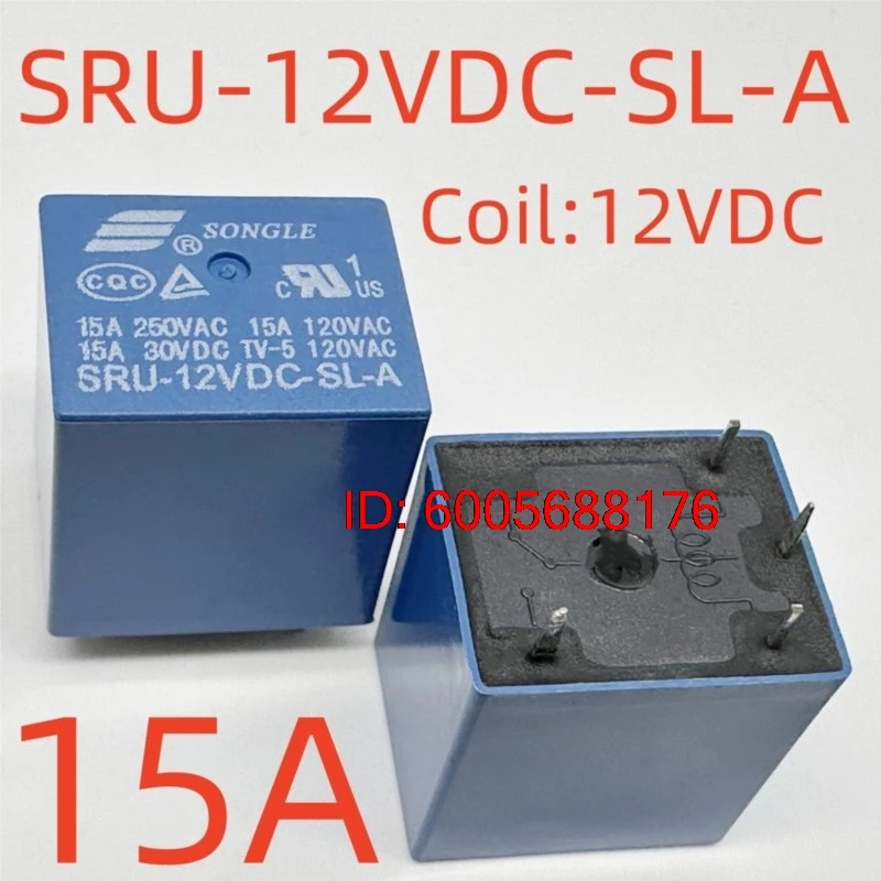 10PCS New SRU-12VDC-SL-A (22FA-15A) Relay 4pins