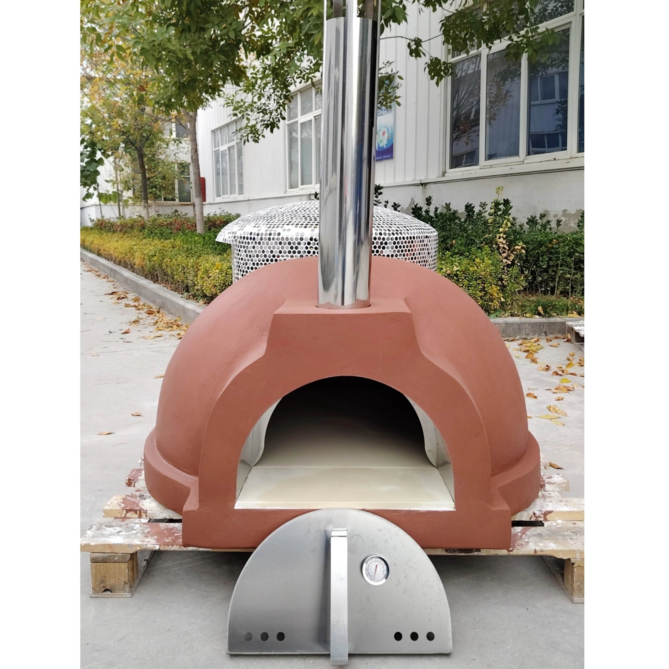 hj-Outdoor Portable 450 Degrees Wooden Pizza Ovens Cheap Cone Wood Fire Used Pizza Oven for Sale@