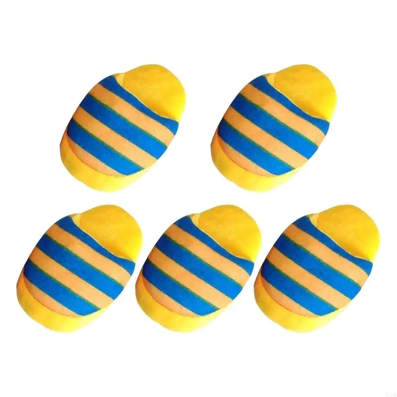 5PCS Adorable Plush Slipper Toy Dog Chew Shoe Toy for Dog with Builts in Squeaker and Crinkle Sounds For Biting Chasing view 2