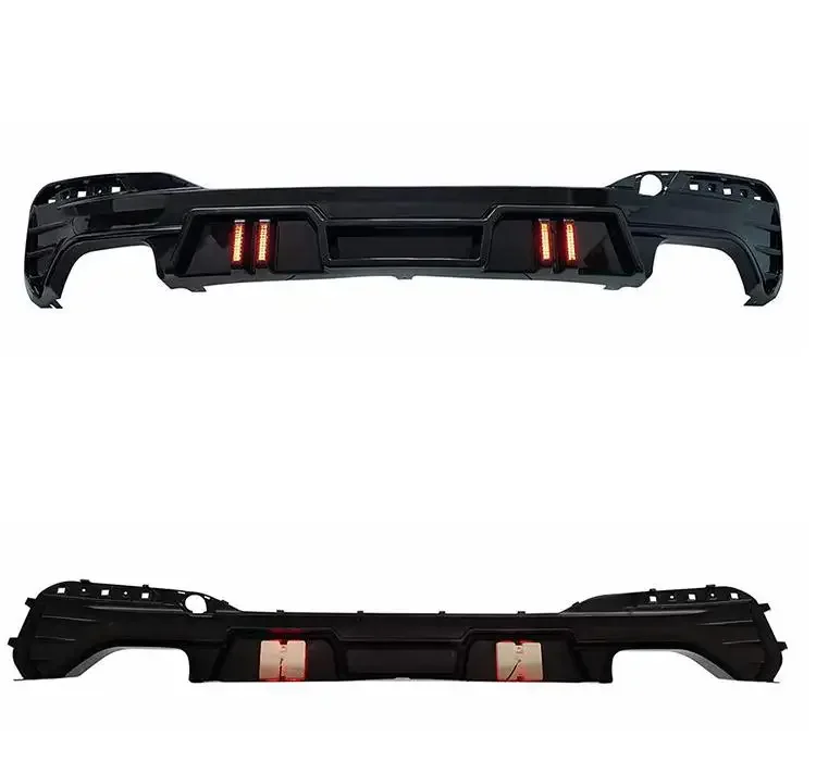 

New style rear lip for BMW 5 Series rear diffuser G30 G38 modified competitive style glossy black with lamp rear lip