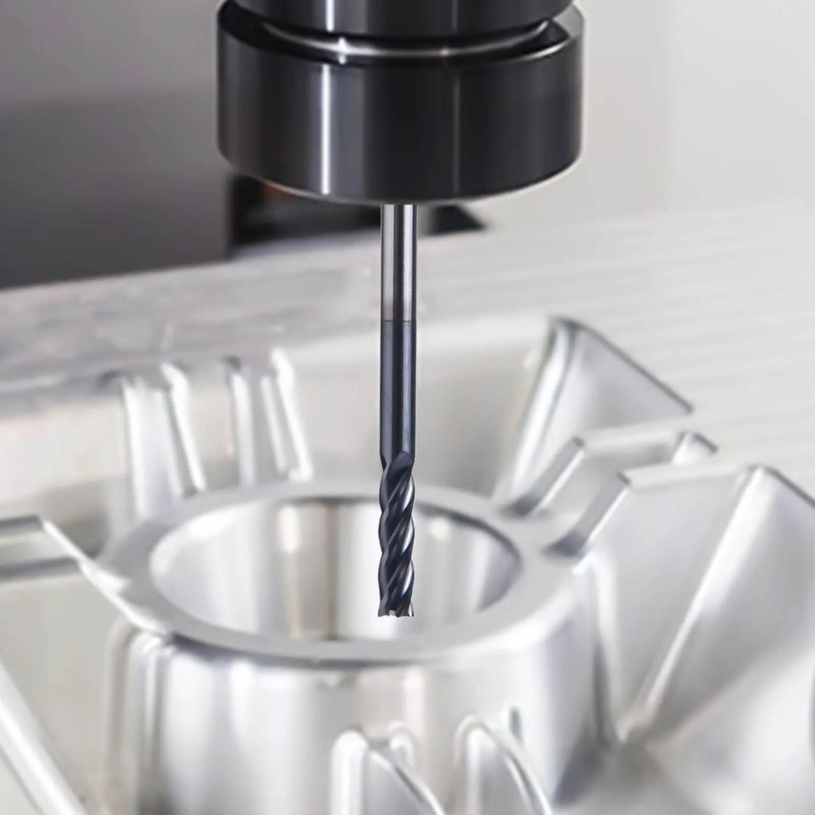 

Milling Machines 4 Flutes End Mill 3mm Carbide End Mill Carbide Material Oxidation Resistance Straight Long Shank