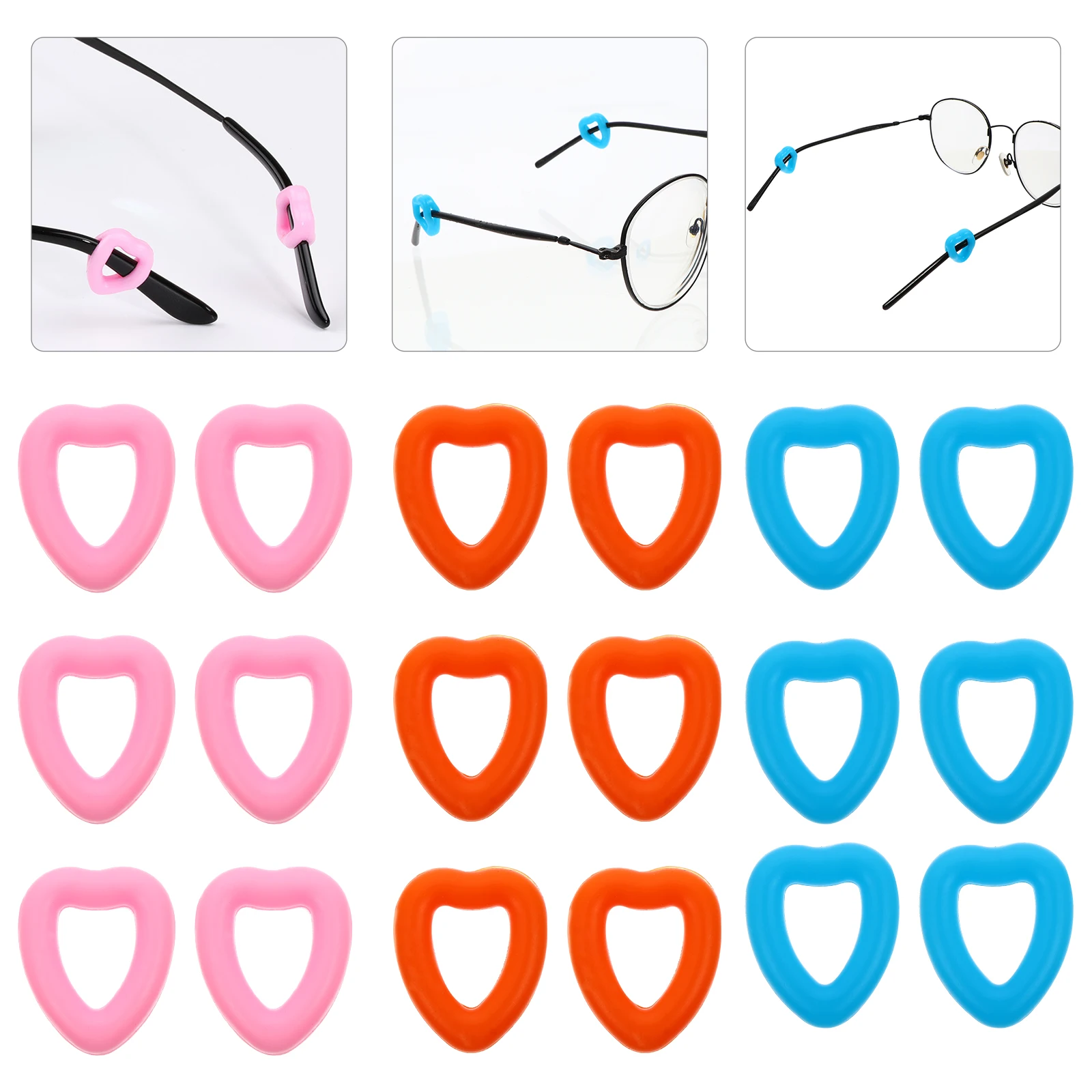 

Glasses Leg Sleeves Anti-Slip Silicone Eyeglass Retainers Sport Eyewear Cover Temple Tips Fixing Ear Muffs For Running