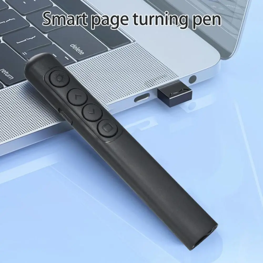 2.4GHz Wireless Presentation Clicker Infrared Remote Hyperlink PPT Laser Flip Pen Red Light with Storage Bag Laser Pointer