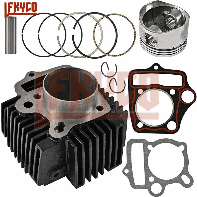 Akcesoria motocyklowe 52,4 mm Cylinder 110CC Zestaw tłoków silnika do Jialing Zongshen Lifan Motoblock ATV Części wyposażenia