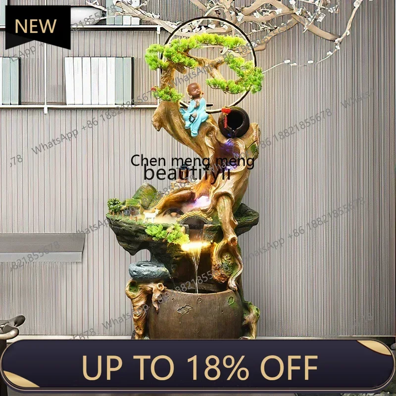 

P178 l5Chinese-style flowing water circulation rockery fountain floor ornament company, opening gift-giving entrance lucky decor