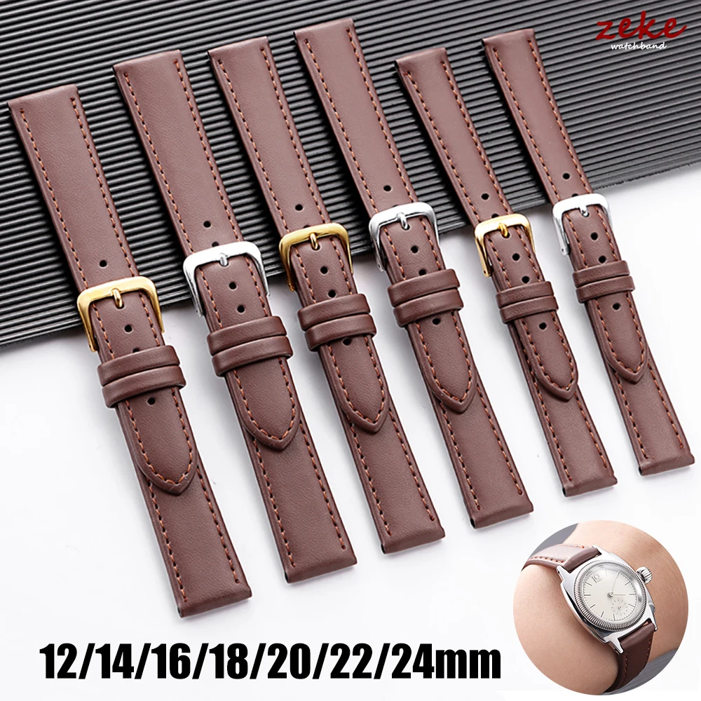 8mm 10mm 12mm 14mm 16mm 18mm 20mm 22mm 24mm PU Leder Uhrenarmband für Männer Frauen Weiches Leder Armband Universal Sport Armband