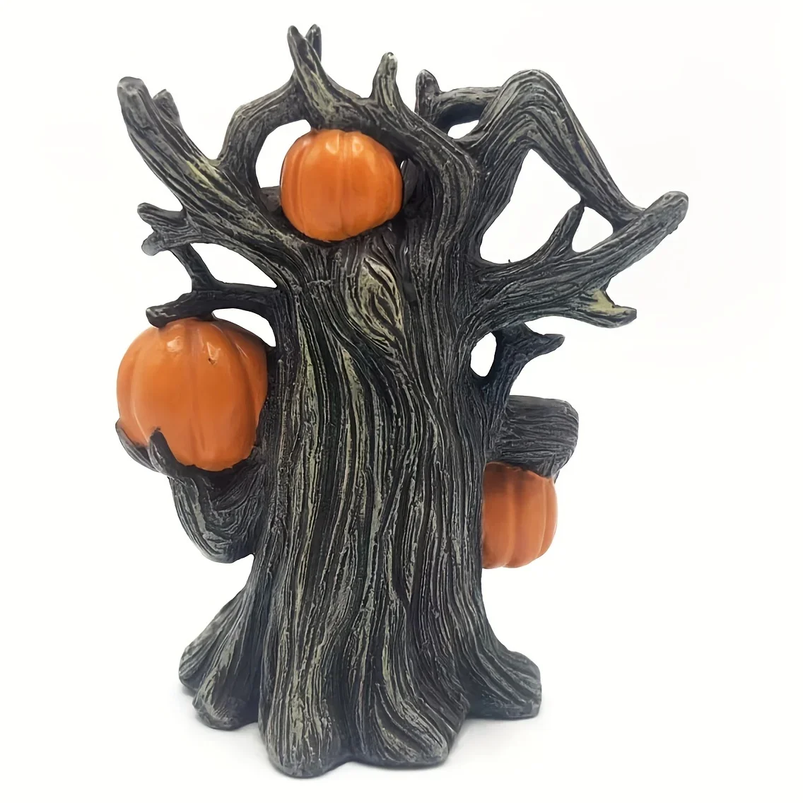 3pcs Halloween Pumpkin Tree Monster Statue Vintage Resin Ornament Home Office Outdoor Courtyard Decor Christmas Gift