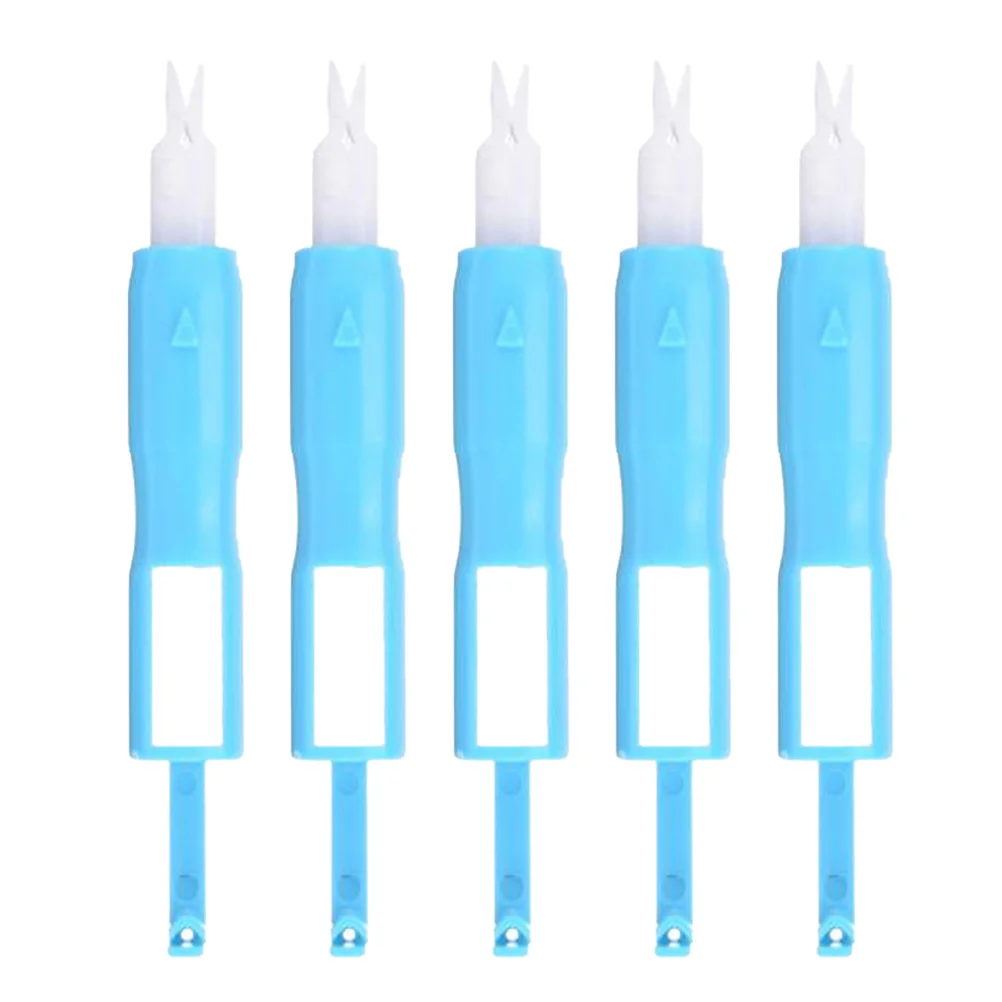 

5 Pcs Automatic Needle Threader Durable Plastic Easy Threading Sewing Machine Tool Household Craft Supplies Accessories
