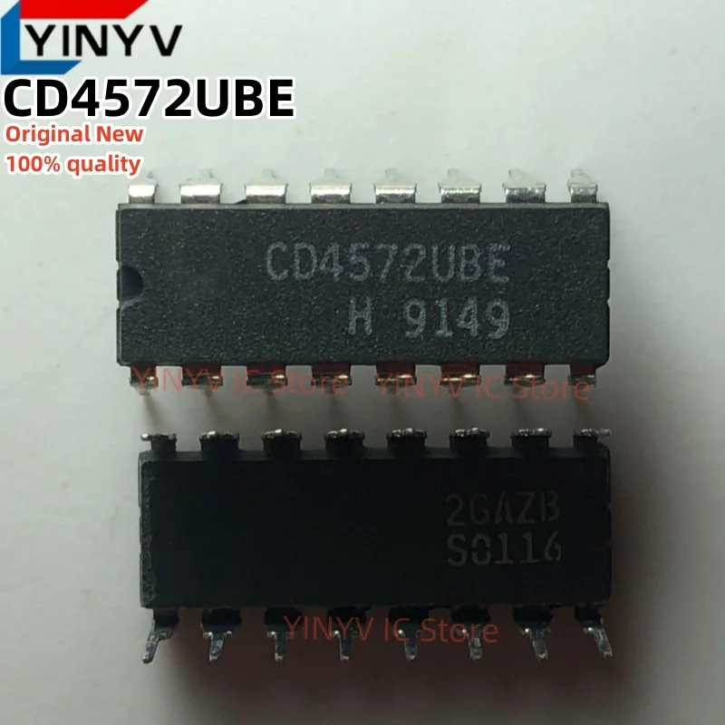 

10PCS CD4572UBE CD4572UB CD4572 DIP-16 CMOS Hex Gate Chip Original New 100% quality