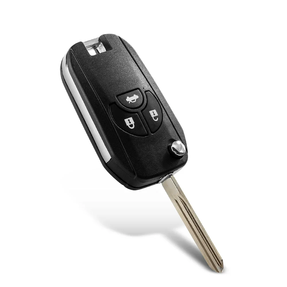 KEYYOU For Nissan Cube Micra Note Qashqai Juke Sylphy Tiida X-Trail Upgraded 2/3/4 Buttons Car Key Shell Case Fob Flip Key