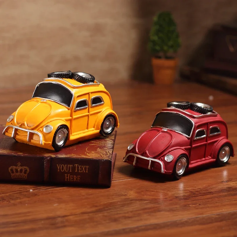 [MGT]-American Retro Vintage Car Living Room Decoration, Wine Cabinet Decorations, Creative Home Accessories, Photography Props