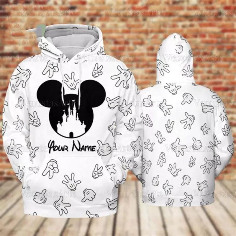 Men's and Women's Cartoon Disney Snoopy 3D Printed Hoodie Ins Style Long-sleeved Sweatshirt Fashionable Casual Children 2025