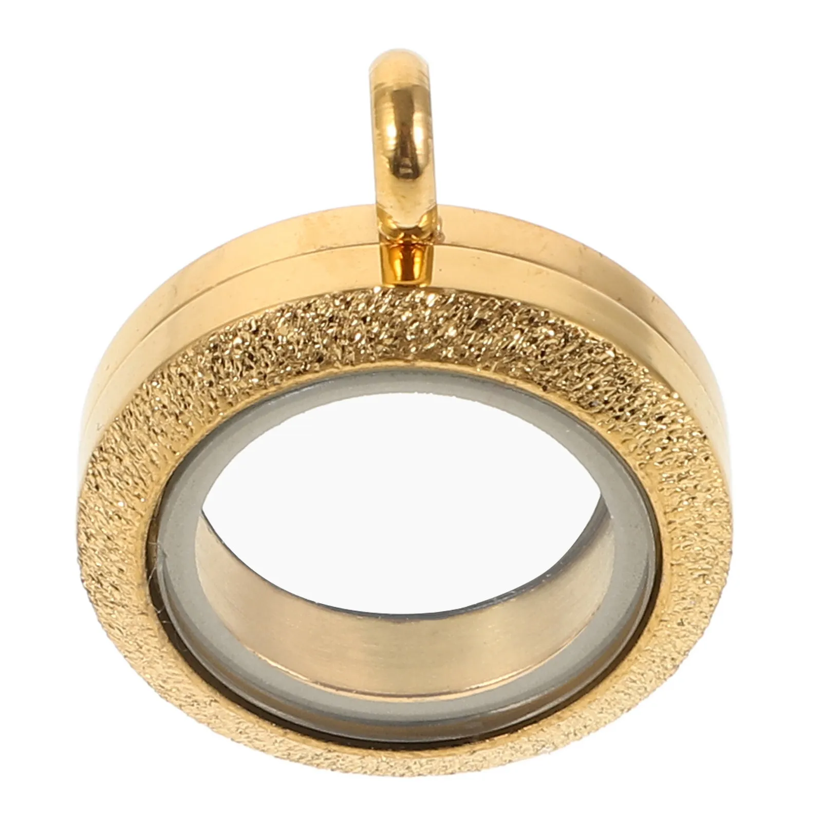 

Round Stainless Steel Locket Pendant Floating Photo Holder Necklace Charm for Custom Pendants Resin Crafts Clavicle Jewelry