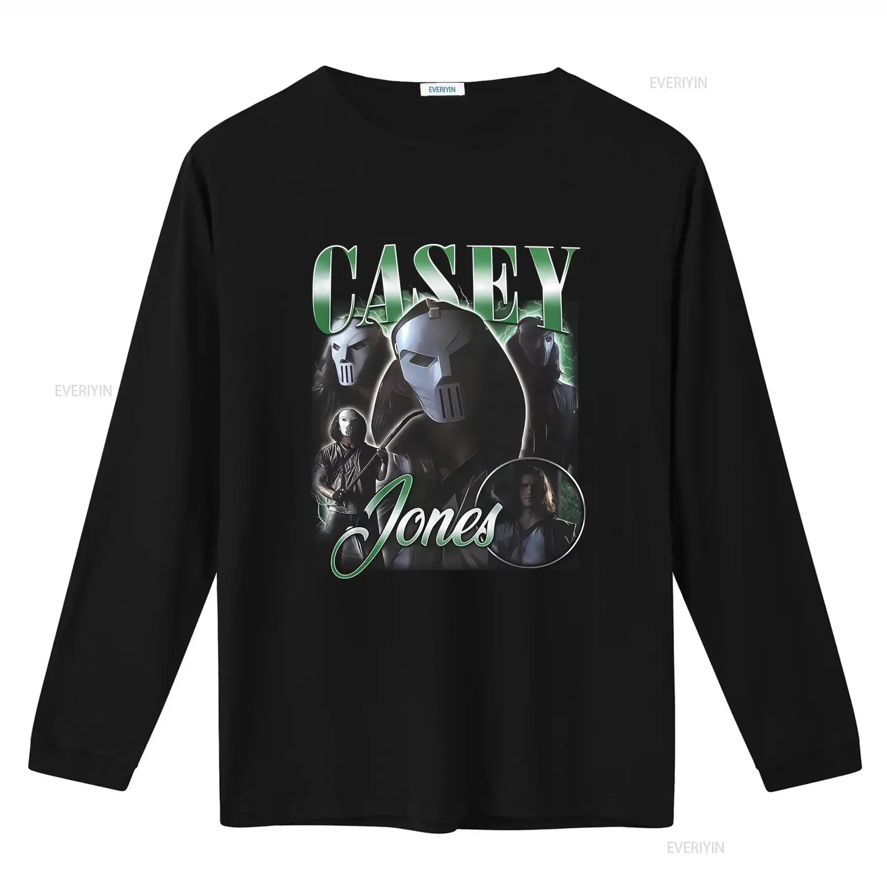 Casey Jones T Shirt Stylish Design with Iconic Masks and Name Print for Fans vintage Washed Stretched Soft graphic Comfortable