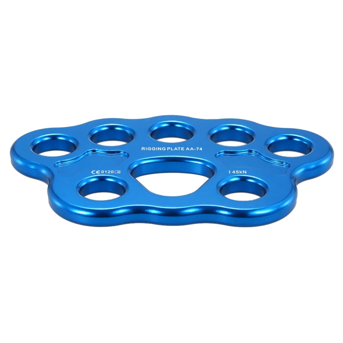 

8 Holes Outdoor Rigging Plate 45KN Rock Climbing Mountaineering Anchor Point Connector Gear Rigging Plate-AA85