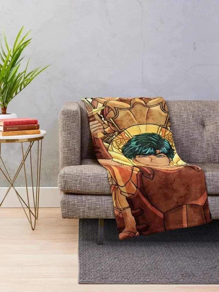 Percy Jackson Stained Glass Throw Blanket for sofa Plush Heavy Blankets