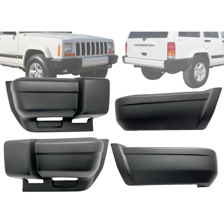 

Сменная заглушка бампера APA для 1997 1998, 1999, 2000, 2001, Cherokee, передняя и задняя часть, 4 шт. 5DY40DX9AC 5DY41DX9AC 5DY10DX9 5DY11D