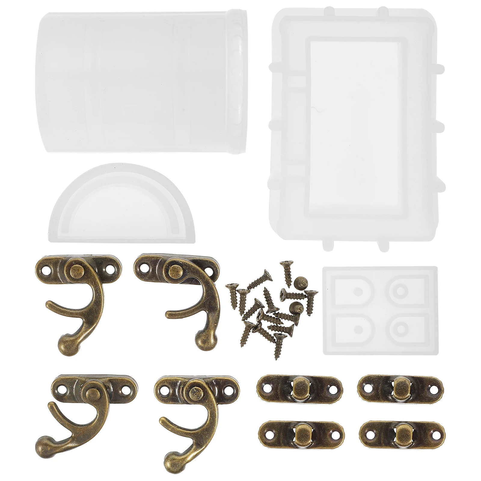

Treasure Epoxy Casting Silicone Treasure Chest Shape Silicone Mold Mold Box DIY Large Size Reusable Jewelry Storage Organizer