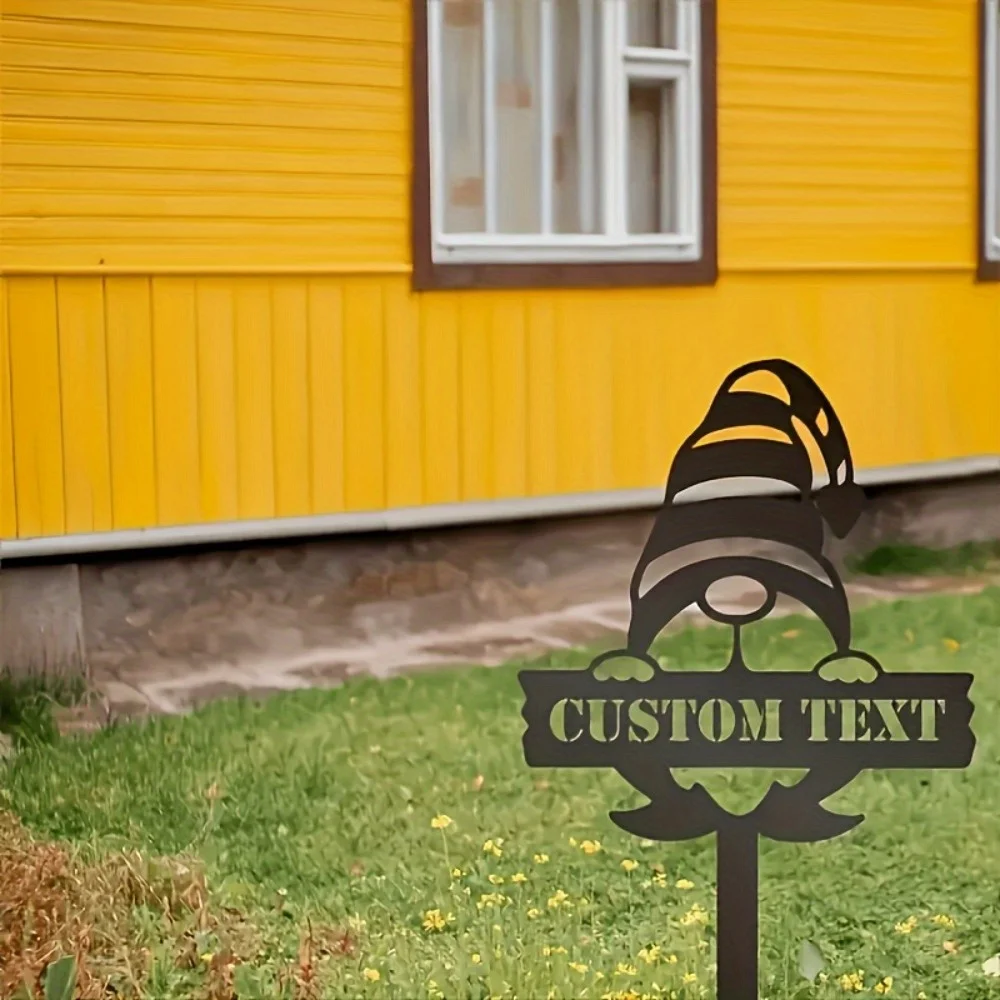 

Customizable Durable Rudolph Metal Garden Sign for Outdoor Yard Art Power - Free with Versatile Ground Installation Decor