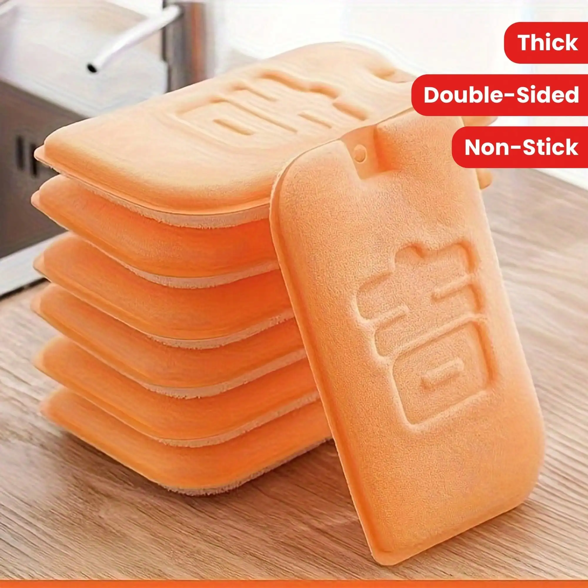 1pc/3pcs Kitchen dishwashing cloth thickened cleaning wipes without damaging pots and pans good things scouring pad magic wipe