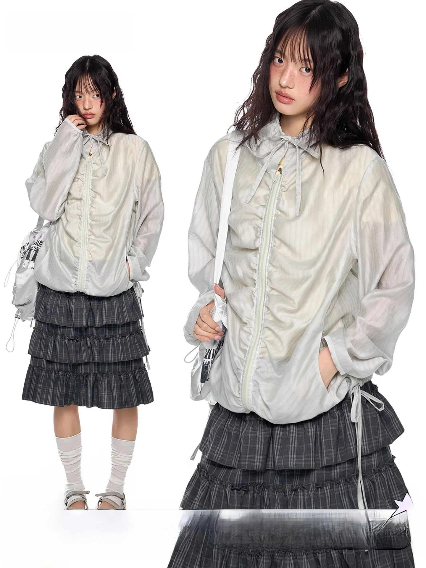 

EZEK Women's Long Sleeve T-Shirt Cover up Casual Lightweight Outdoor Coat Breathable Loose Fit Vintage Style Summer New