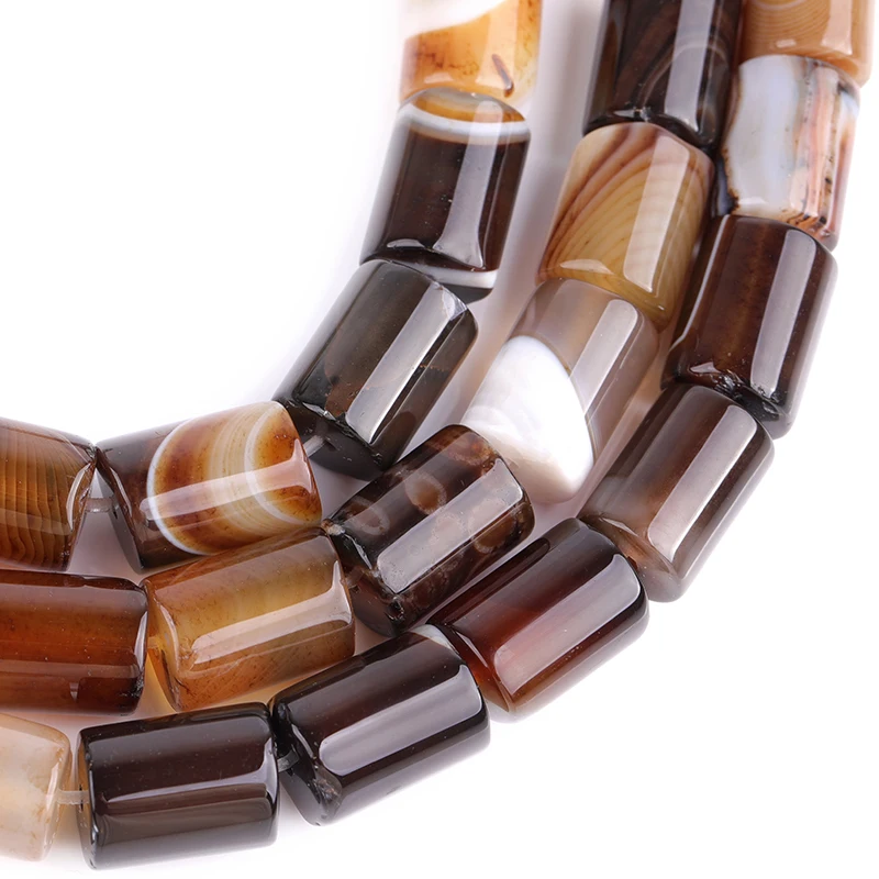 Natural Botswana Onyx sardonyx Agates Stone Beads DIY Rice Tube Loose Spacer Beads For Jewelry Making Strand 15 Inch Wholesale !