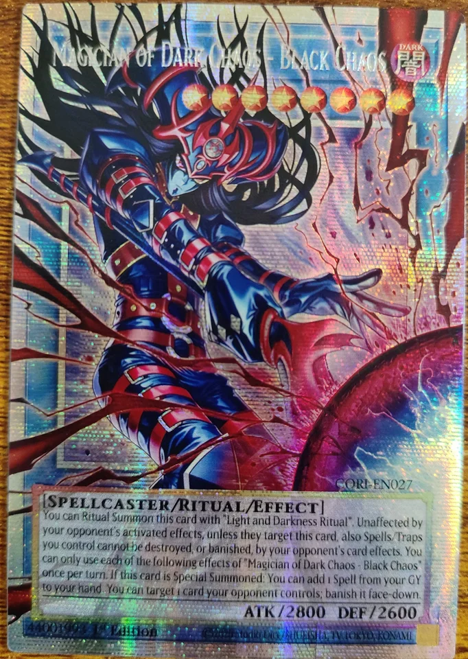 Yu-Gi-Oh Magician Of Dark Chaos- Black Chaos OCG PSER GMR OF CORI