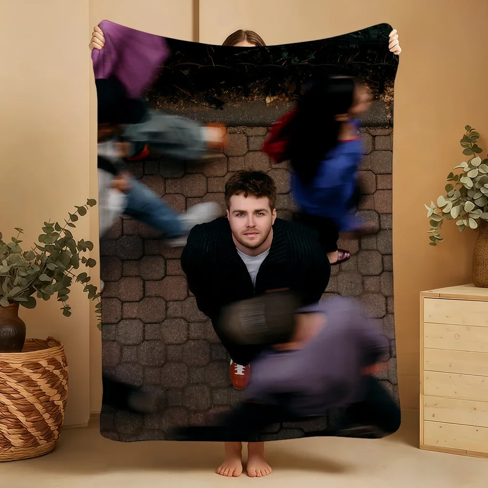 Large Throw Blanket Abstract Motion Blur Man Sitting Cozy Home Decor Gift for Couch Sofa 150x230cm