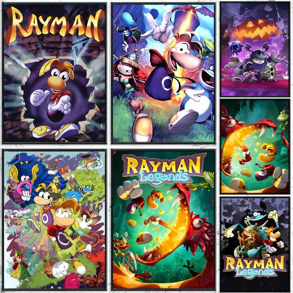 Game Rayman Legends Poster Home Living Bed Room Bar Hallway Sticky Wall Printing Waterproof Aesthetic Decor