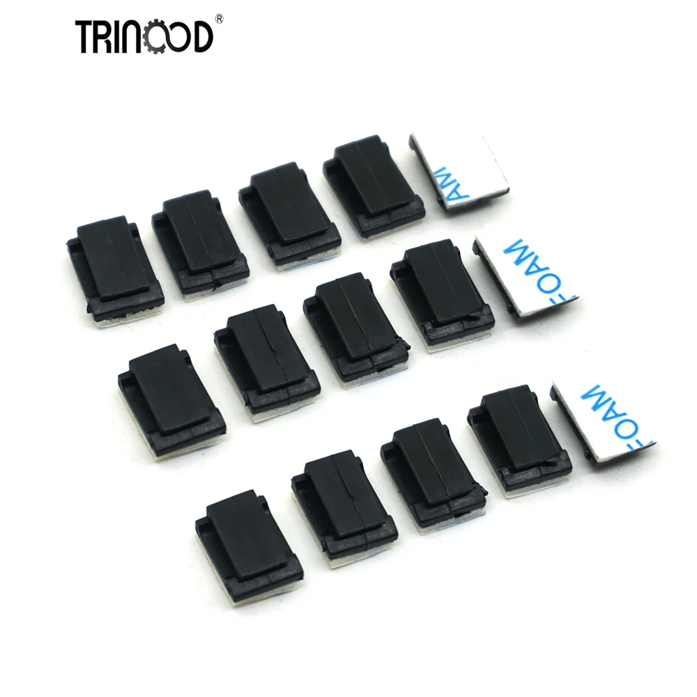 

TRINOOD 5/10/20/100PCS RC Car Self Adhesive Cable Clip Auto Driving Recorder Wire Data Line Organizer Cord Tie Holder Fixed Clip