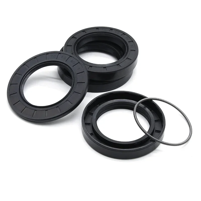 ID 50mm Czarny NBR Uszczelka olejowa TC-50*62/65/68/70/72/75/80/85/90/100/110*7/8/10/12mm Gumowy nitrylowy wał Podwójna warga Uszczelka olejowa Uszczelka