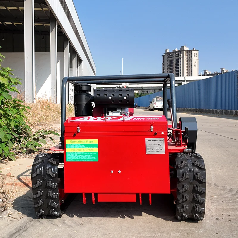 Customized farm zero-rotation lawn mower, all-terrain tracked type, remote-controlled robot model