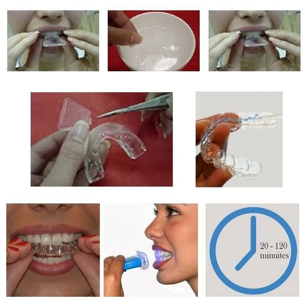 Protector bucal de silicona para el cuidado de los dientes, protector de Gingiva extraíble, protector bucal Dental, bandejas de termoformado, molienda para el cuidado de los dientes