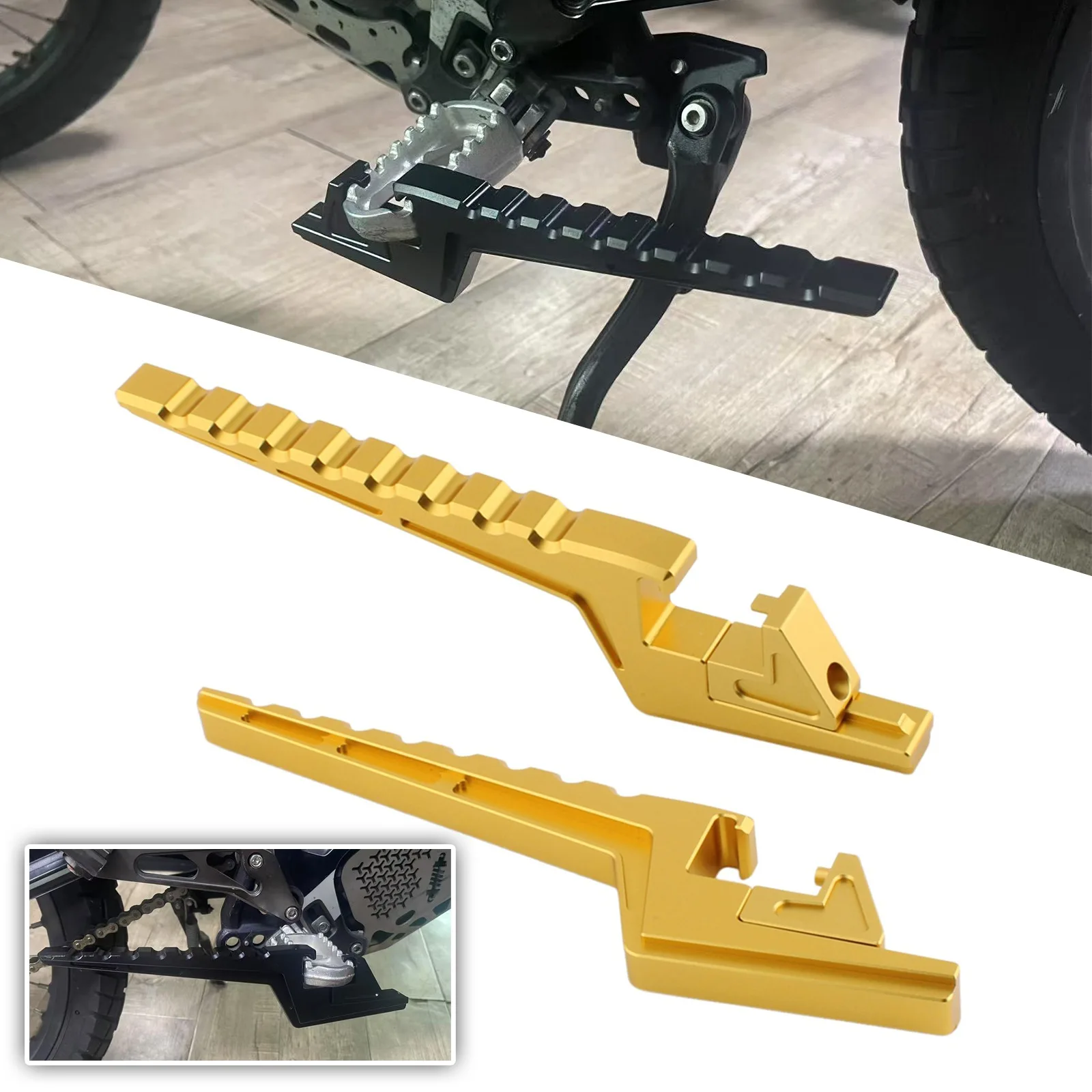 For Honda CRF450R 2019-present Adjustable Passenger Foot Peg Extensions For Sur Ron Light Bee X S/X/L1E